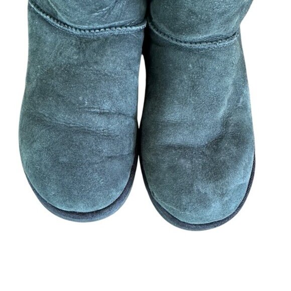 UGG Bailey Button Over The Knee Sheepskin Boots Black Women’s Size 6 Rare Style - Picture 4 of 16